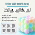 thumbnail image 4 of Silicone Bubble Mold for Candle and Soap Crafting - 6-Cavity High-Quality Cube Design, 4 of 5