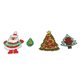 thumbnail image 4 of 12 piezas apliques de Navidad Sunnimix Santa Claus árbol de Navidad, 4 of 8