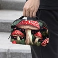 thumbnail image 2 of Mushroom Waterproof Oxford Fabric Charger Organizer Storage Pouch Outdoor Small Storage Box, 5.9x9.44x3.14 in., 2 of 6