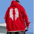 thumbnail image 2 of Sudaderas con capucha con patrón de alas de ángel para hombre y mujer, sudaderas con capucha de lana Harajuku, jerséis casuales de moda s-xxl, Hip Hop Suelto, 2 of 3