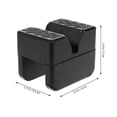 thumbnail image 2 of Mobutofu 2Pcs Black Rubber Jack Pads for Home Use Floor Jack Lift Protective Plastic Pads, 2 of 6
