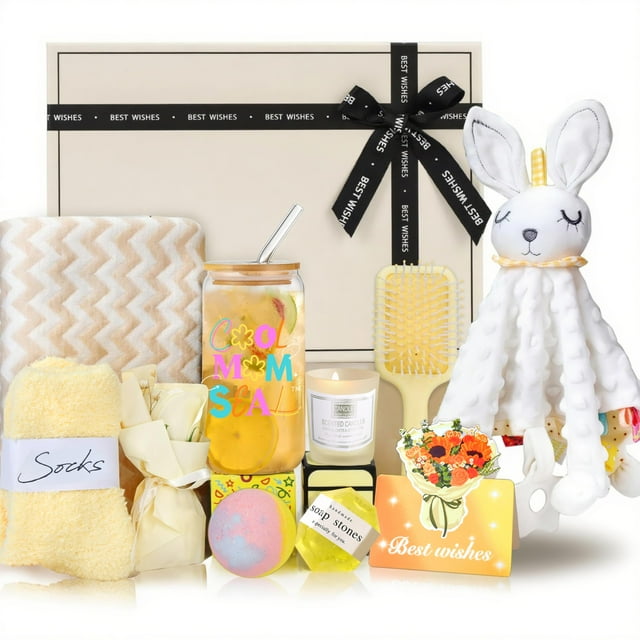 Set de regalo Sysmie New Mom, 11 unidades, unisex, lujoso, spa y bebé