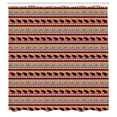 thumbnail image 2 of Ambesonne Animal Shower Curtain, Zigzags Animal Silhouettes, 69"Wx75"L, Vermilion and Multicolor, 2 of 4