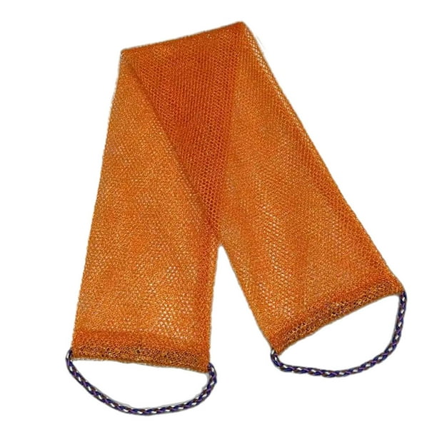 Qarigey Cepillo corporal fácil de transportar para la ducha: cepillos corporales de limpieza profunda y exfoliación para el exfoliante del Cuerpo del baño Mandarina