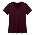 thumbnail image 4 of Ladies Shirts Summer Top for Women Cozy Thick Double- Long-Lasting Warm Base Layer Short Sleeve Tennis T-Shirt for Daily Wear in Autumn Winter L, 4 of 5