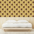 thumbnail image 3 of Ambesonne Botanical Peel & Stick Wallpaper for Home, Wheat Like Leaves Plot, 13"x36", Dark Mustard and Sand Brown, 3 of 5