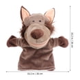 thumbnail image 4 of Cartoon Wolf Hand Puppet Toy Lovely Plush Hand Puppet Kid Stuffed Animal Toy, 4 of 8