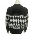 thumbnail image 4 of Black Cardigan Knitted Coat Jacket Top, 4 of 6