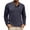 Mens Clothes Navy, variant on Mens Big & Tall Henley Shirt, Long Sleeve Shirts for Men Fall Fashion Loose Fit Solid Color Button Up T-Shirts M-3XL