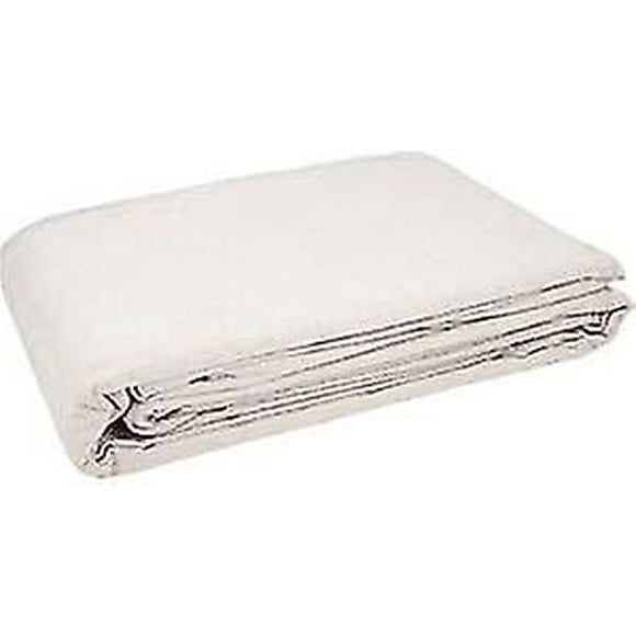 4x5 Canvas Drop Cloths Painters Drop Cloth For Furniture & Floor Protection - All Purpose Thick Cloth Duck Canvas With Sturdy Double Stitched Edges (4