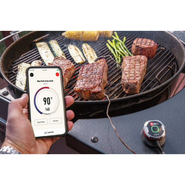  Weber 7203 iGrill 2 App-Connected Bluetooth Thermometer Bundle  with Deco Essentials Pair of Red Heat Resistant Oven Mitt : Patio, Lawn &  Garden