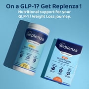 Replenza GLP-1 Support, Daily Replenisher, Helps Support Muscle Recovery, Digestive Health, and Skin Elasticity, Lemon Drop, 30 Servings