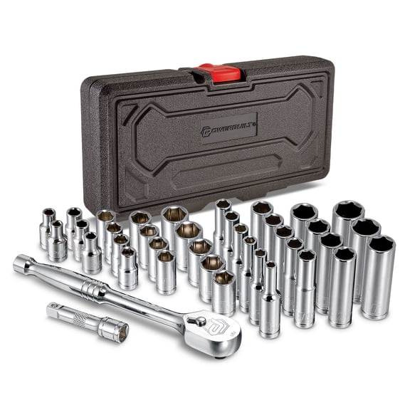 Powerbuilt 38 Piece 1/4 Inch Drive Mechanics Tool Set - 642450