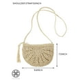 thumbnail image 2 of Luxtrada Woven Straw Handbag Crossbody Purse Envelope Shoulder Bag, 2 of 8