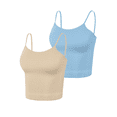 thumbnail image 1 of SET DE 2 BLUSA DE TIRANTES DE MUJER UNITALLA CANALÉ STRETCH, 1 of 5