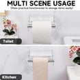 thumbnail image 5 of Under Cabinet Paper Towel Holder, Space-Saving Aluminum Alloy with Rust-Resistant Finish for Easy Installation in Kitchen & Bathroom, Fashionable & Simple Design, 5 of 5