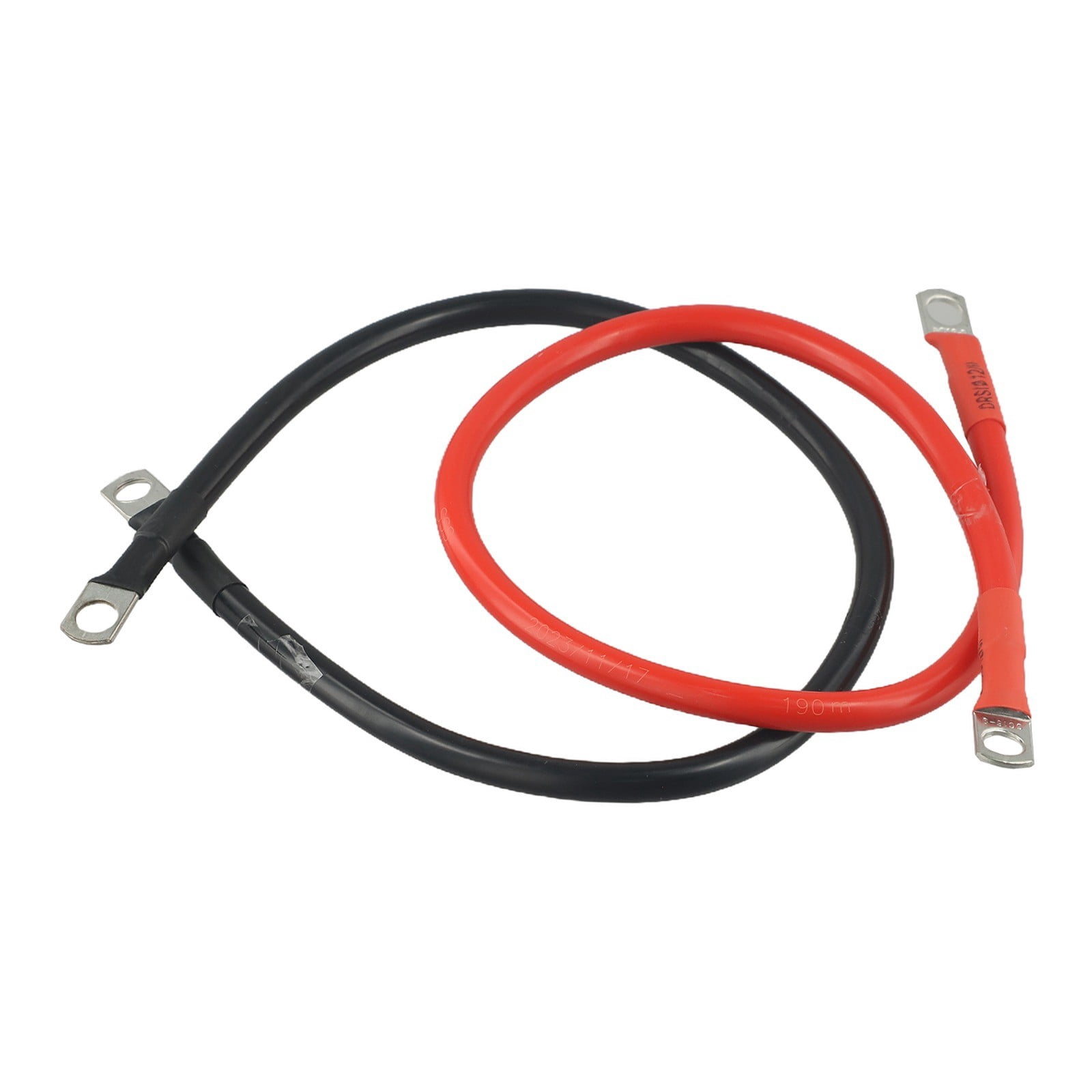 Battery Inverter Cable Set With Terminals 8/6Awg Strand Copper Cord Solar Power