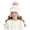 Light Pink, variant on Suntak Toddler Beanies for Girls Warm Cute Pattern Winter Hat with Pom Pom 2-6 Years