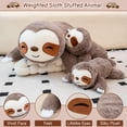 thumbnail image 2 of Peluche con forma de perezoso pesado SQEQE, 60 cm, 1,7 kg, 2 of 9