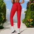 thumbnail image 5 of High Waist Full-Length Leggings for Yoga and Everyday Comfort- Small, Red, 5 of 6