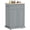 14#Grey,MDF, variant on Homcom Rolling Kitchen Island Cart,Portable Serving Trolley Table with Drawer,Adjustable Shelf and 2 Towel Racks,Grey,Grey Mdf Furniture Dining Kitchen Islands Carts