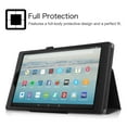thumbnail image 6 of Fintie Folio Case for Amazon Fire HD 10 Tablet (7th and 9th Generations, 2017 and 2019 Releases), Premium PU Leather Slim Fit Stand Cover with Auto Wake / Sleep, Black, 6 of 7