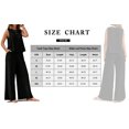 thumbnail image 6 of MOSHU Two Piece Lounge Sets for Women Loose Fit Tank Tops and Wide Leg Pants with Pockets Solid Summer Sets, 6 of 9