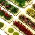 thumbnail image 2 of MYG Self-Adhesive Static Grass Tufts Miniature Scenery Mixed Wildflowers DIY Crafts, 2 of 5