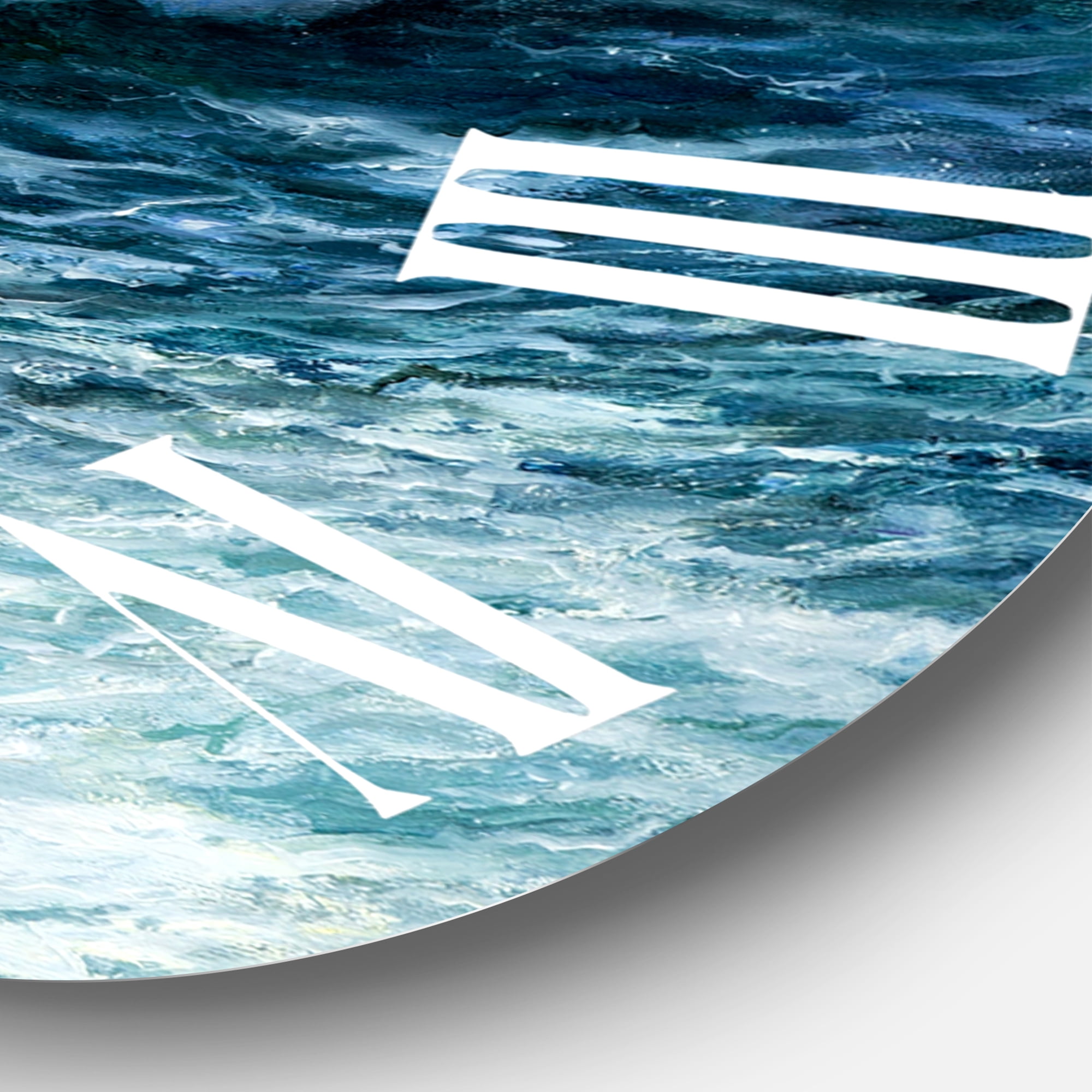 Designart 1 in Coastal Wall Clock