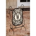 thumbnail image 3 of Evergreen Applique Garden Flag - Filigree Monogram H, 3 of 6
