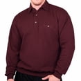 thumbnail image 3 of Palmland LD Sport Solid Textured Banded Bottom Big and Tall Long Sleeve Shirt, 3 of 8