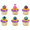 24 Troll Trolls Movie Cupcake Cake Rings Birthday Party Favors Toppers