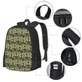 thumbnail image 4 of Balery Green Snake Backpack for Men and Women - Durable 600D Oxford Cloth -Large Capacity, Water-Resistant School, Travel, and Hiking Bag, 4 of 9