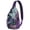 Hawaiian, variant on Space Geek Sling Backpack, Astronaut and Rocket Design, Celestial Nebula Crossbody Bag for Sci-fi Lovers