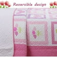 thumbnail image 5 of Cozy Line Home Fashions Butterfly Flower 100% Cotton 2-Piece Twin Quilt Bedding Set, 5 of 7