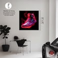 thumbnail image 5 of Flaming Hot Sneaker Canvas Wall Art by Notoriart, Black Floater Frame, 41" x 41", 5 of 7