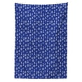 thumbnail image 3 of Ambesonne Lighthouse Tablecloth Rectangular Table Cover, Maritime Silhouettes, 60"x84", Violet Blue White, 3 of 4