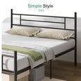thumbnail image 3 of Novilla Full Size Bed Frame with Headboard and Footboard, 14 Inch Metal Platform Bed Frame, Under Bed Storage, Strong Metal Slats Support, Mattress Foundation No Box Spring Needed, 3 of 7