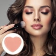 thumbnail image 6 of Unique Bargains 1 Pc Heart Shape Makeup Brush Cleaner Orange Pink, 6 of 6