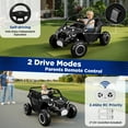 thumbnail image 5 of Wisairt 24V Ride on Toys 4WD Ride on Cars with Remote Control, 2 XL Seater Electric Car for Kids, Power Car Wheels, UTV w/ 4 Motors, Music, Lights, 3 Speeds, Black, 5 of 11