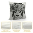 thumbnail image 4 of Awypu  Set of  Couch Bed Decorative Pillow Covers Black White Throw Pillow Covers Fashion Girls Bling Perfume Eyelashes High Heels Sayings Gray Flowers Cute Accent Pillow Covers (Black White), 4 of 5