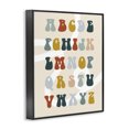 thumbnail image 3 of Stupell Industries Eclectic Earth Tones Alphabet Black Framed Giclee Art, 16 x 20, by Lil' Rue, 3 of 8