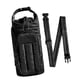 thumbnail image 3 of Bolsa para botella de agua con accesorios para taza, bolsillo para teléfono móvil y funda para botella. Negro, 3 of 9