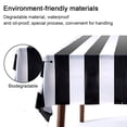thumbnail image 4 of Mantel a rayas de 3 uds, mantel impermeable con rayas geométricas para fiesta, cocina, comedor, 137*274cm, 4 of 6