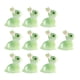 thumbnail image 2 of Adorno de Resina Cola Conejo de Pascua Luminoso Brillante Verde Estatuillas de Conejo, 2 of 8