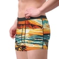 thumbnail image 2 of Picia Beach Umbrella Sunset Pattern Men’s Boxer Briefs – Soft & Breathable Underwear, Stretchy & Comfortable Fit, Supportive Pouch Design, Moisture-Wicking-Small, 2 of 5