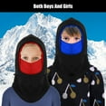 thumbnail image 7 of Kids-Warm Winter Hat DIDADI-Balaclava Face Mask Windproof Warm Fleece Hats for Children Adjustable Durable Outdoor Facemasks for Boys and Girls, Kid Skiing Riding Running Hats(Blue), 7 of 7