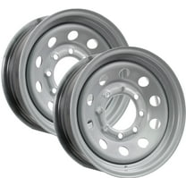eCustomrim 2-Pack Heavy Duty Equipment Trailer Rims Wheels 16 in. 16X6 8H Silver Modular