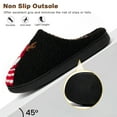 thumbnail image 5 of Ecetana Christmas House Slippers for Women Men Holiday Indoor Bedroom Warm Cozy Fluffy Slippers, 5 of 7