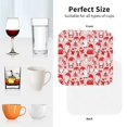 thumbnail image 7 of Bingfone Vintage Gnome Merry Christmas Leather Drinks Coasters with Set of 6,Suitable for Home Kitchen,Coffee Cup Coasters Home Gift, 7 of 7